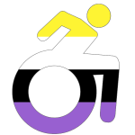 nonbinary enby disabled wheelchair transparent